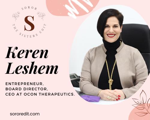 Meet Keren Leshem - A Trailblazing Entrepreneur and CEO at OCON Therapeutics